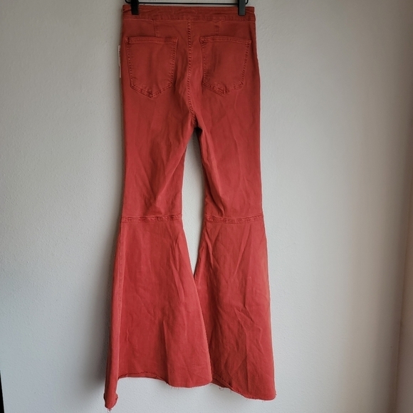 Free People Just Float On Flares in Terracotta size 26 NWT - Picture 6 of 7